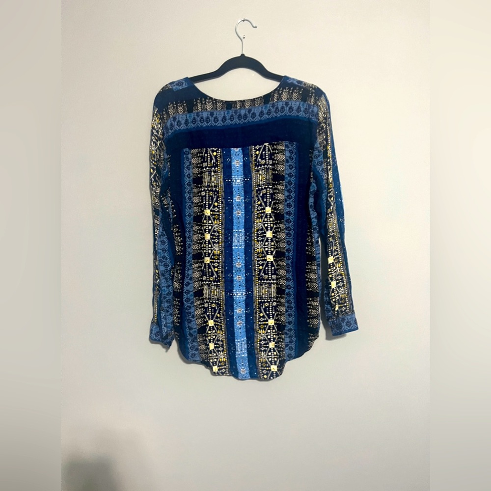 Blue business casual Top | Large | The Morgan Factory - Picture 3 of 3
